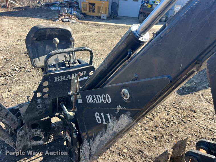 image for item LD9976 Bradco 8611X skid steer backhoe