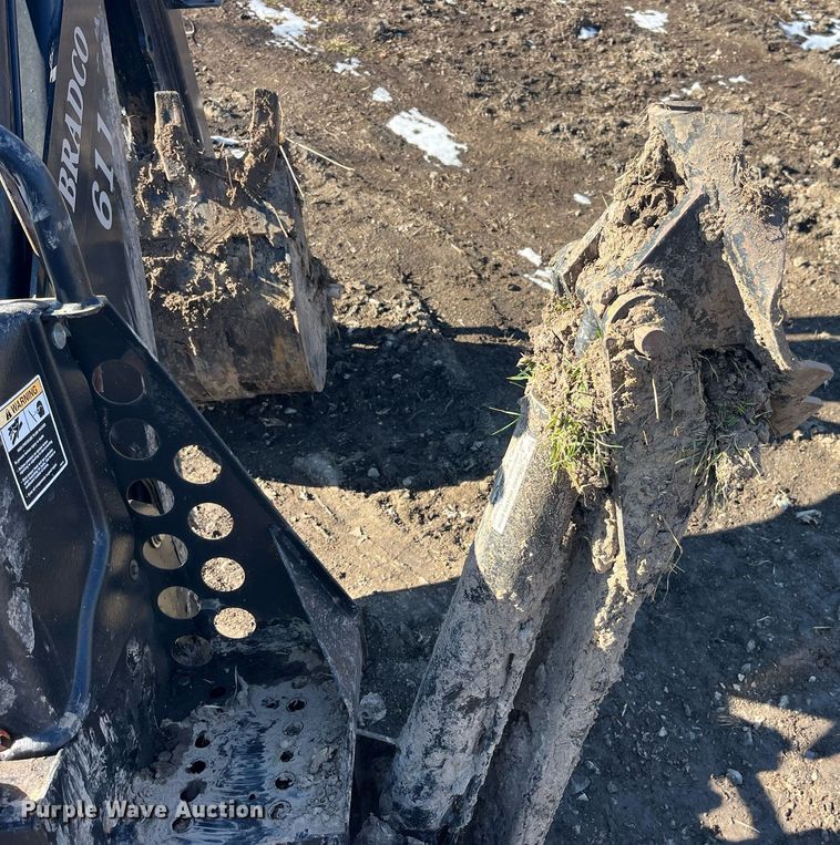 image for item LD9976 Bradco 8611X skid steer backhoe