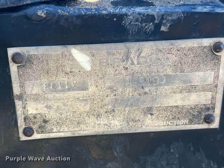 image for item LD9976 Bradco 8611X skid steer backhoe