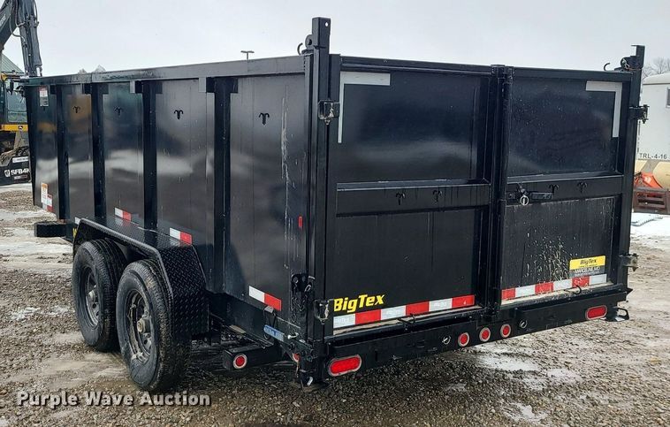 image for item LJ9480 2023 Big Tex 14LP-16BK6-P4 dump trailer