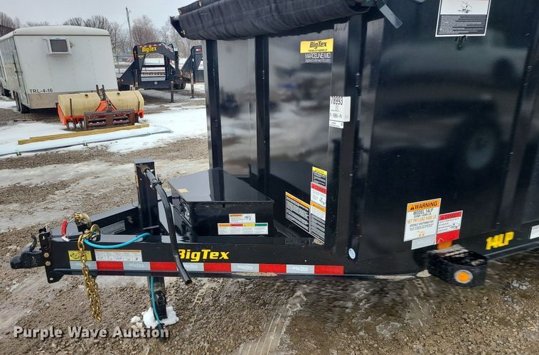 image for item LJ9480 2023 Big Tex 14LP-16BK6-P4 dump trailer