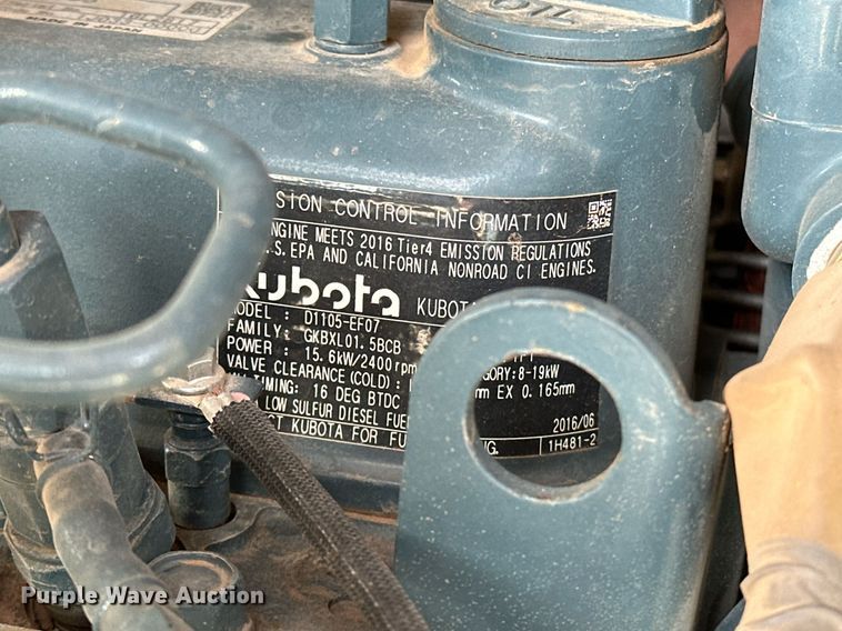 image for item LK9736 2016 Kubota  U25 mini excavator