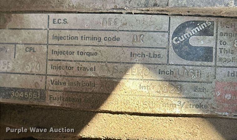 image for item NJ9297 1987 International  F2674 water truck