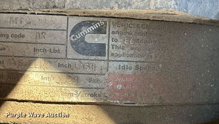 image for item NJ9297 1987 International  F2674 water truck