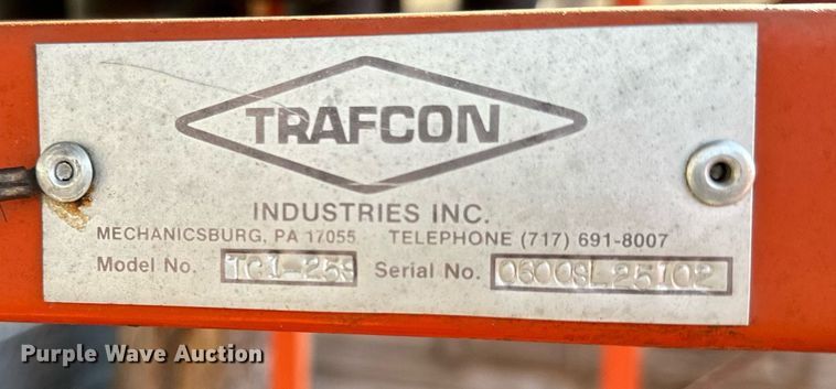 image for item NN9491 (2) Trafcon TC1-25S arrow board trailers