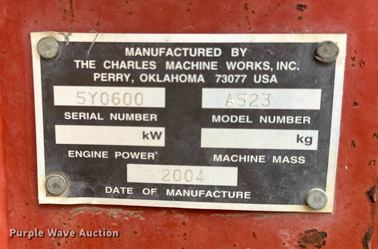 image for item NN9501 2004 Ditch Witch RT55 trencher