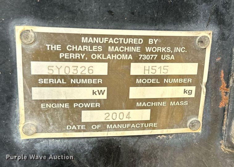 image for item NN9501 2004 Ditch Witch RT55 trencher