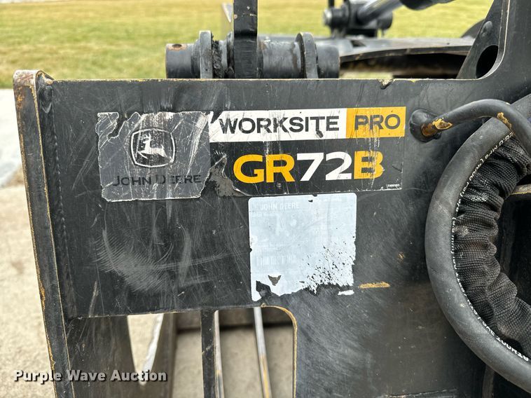 image for item NU9305 John Deere Worksite Pro GR72B skid steer grapple bucket
