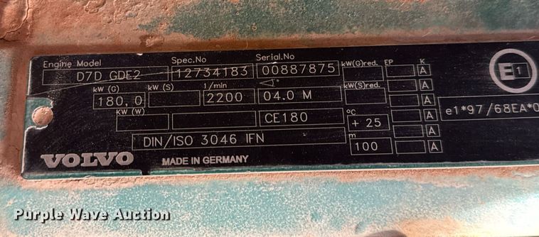 image for item NU9332 2004 Volvo  G726B motor grader