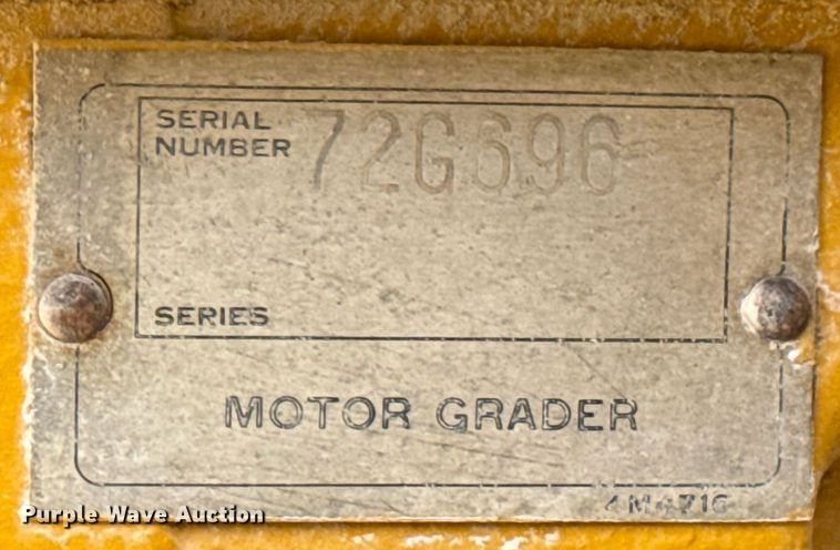image for item OJ9432 1971 Caterpillar 14E rigid frame motor grader
