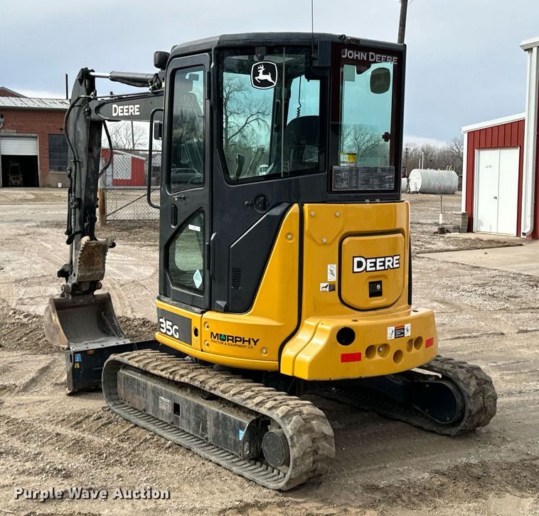 image for item OJ9461 2020 John Deere 35G mini excavator