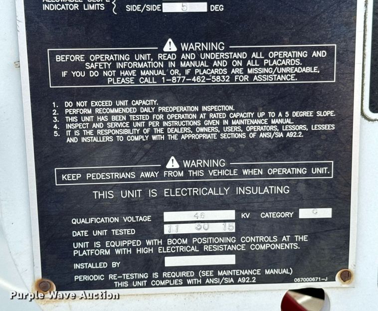 image for item OJ9481 2016 Ford F550 Super Duty     bucket truck