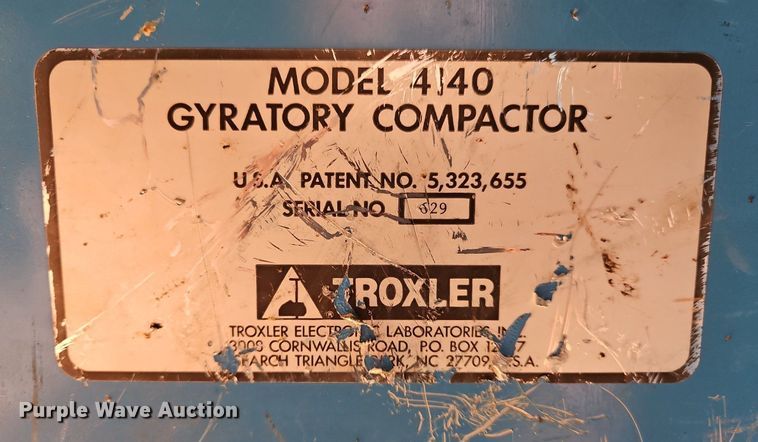 image for item OJ9740 Troxler 4140 gyratory compactor