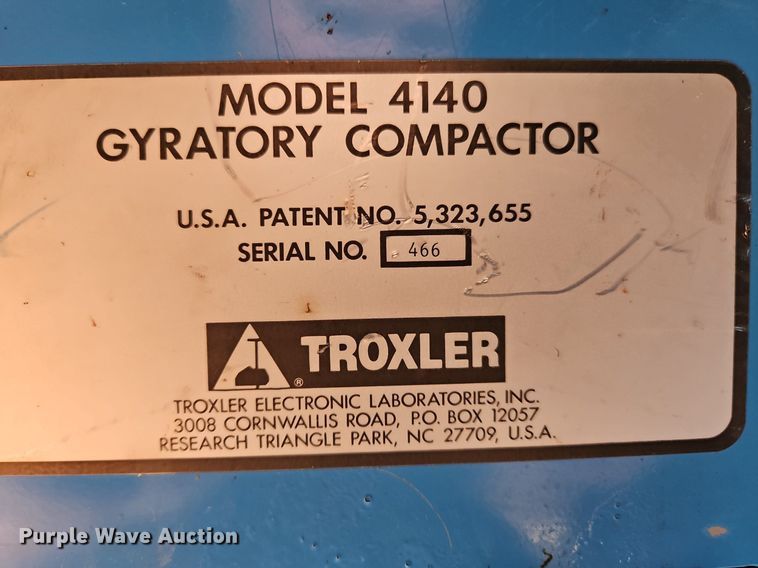image for item OJ9741 Troxler  4140 gyratory compactor