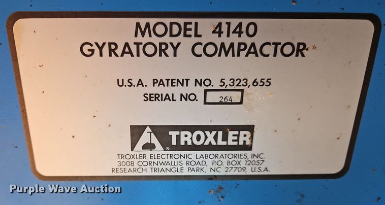 image for item OJ9742 Troxler 4140 gyratory compactor