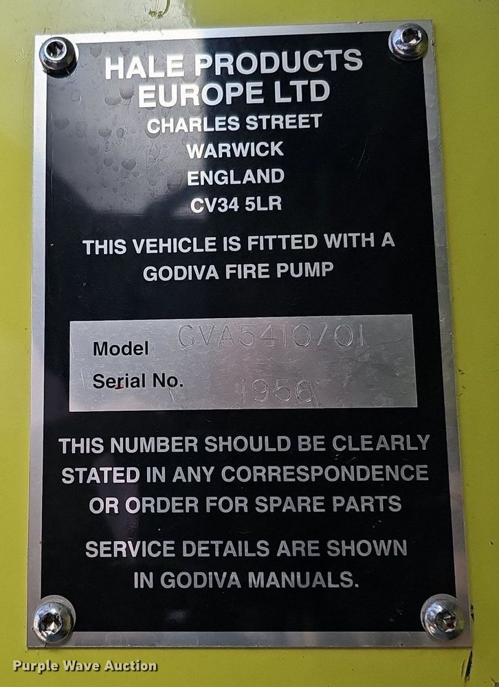 image for item DK0551 1989 Amertek M2500L fire truck