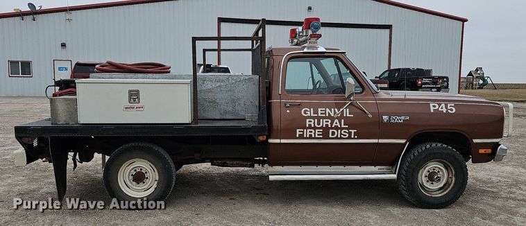 image for item DK0567 1984 Dodge W-350 brush fire truck