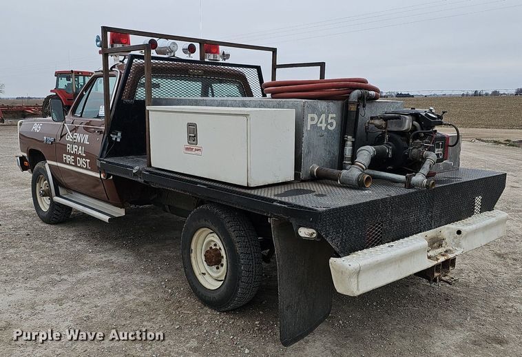 image for item DK0567 1984 Dodge W-350 brush fire truck
