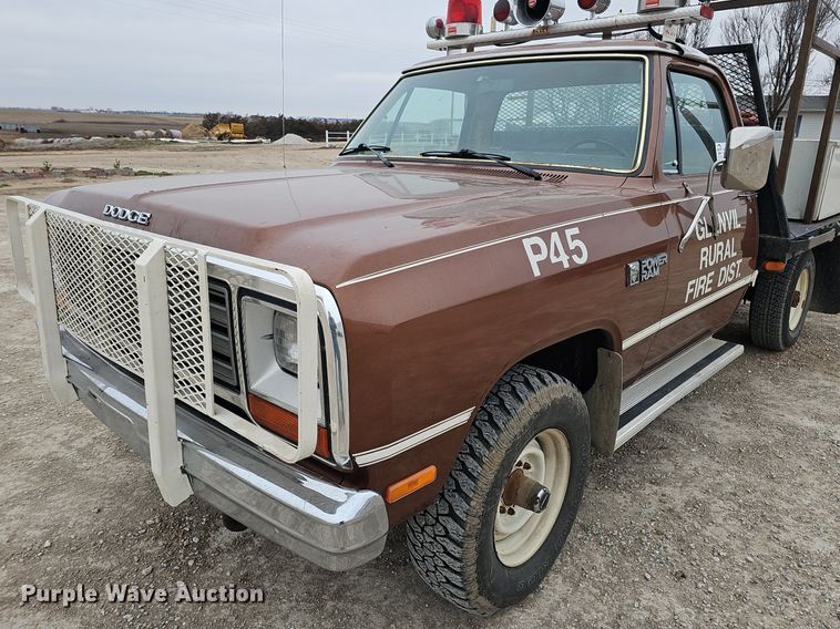 1984 Dodge W350 brush fire truck in Glenvil, NE Item DK0567 for sale