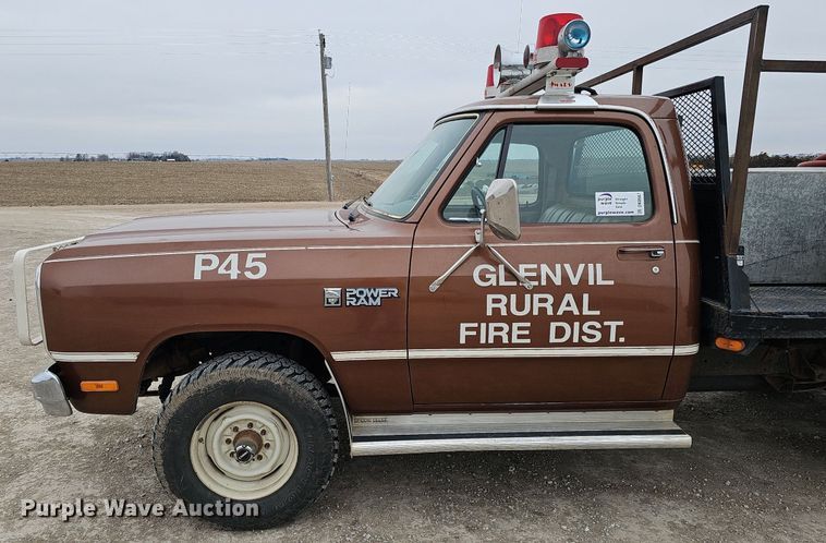image for item DK0567 1984 Dodge W-350 brush fire truck