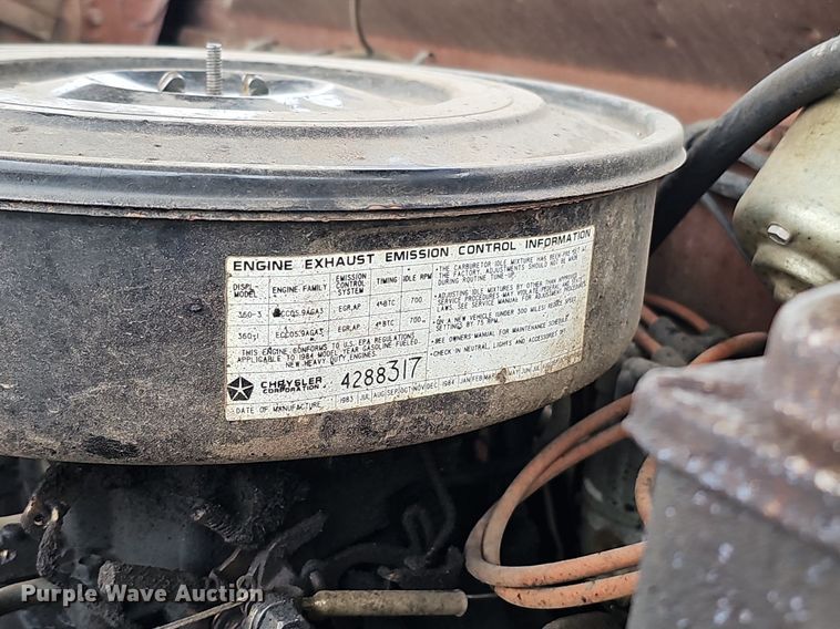 image for item DK0567 1984 Dodge W-350 brush fire truck