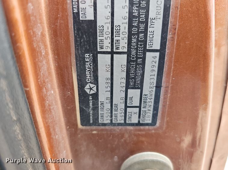 image for item DK0567 1984 Dodge W-350 brush fire truck