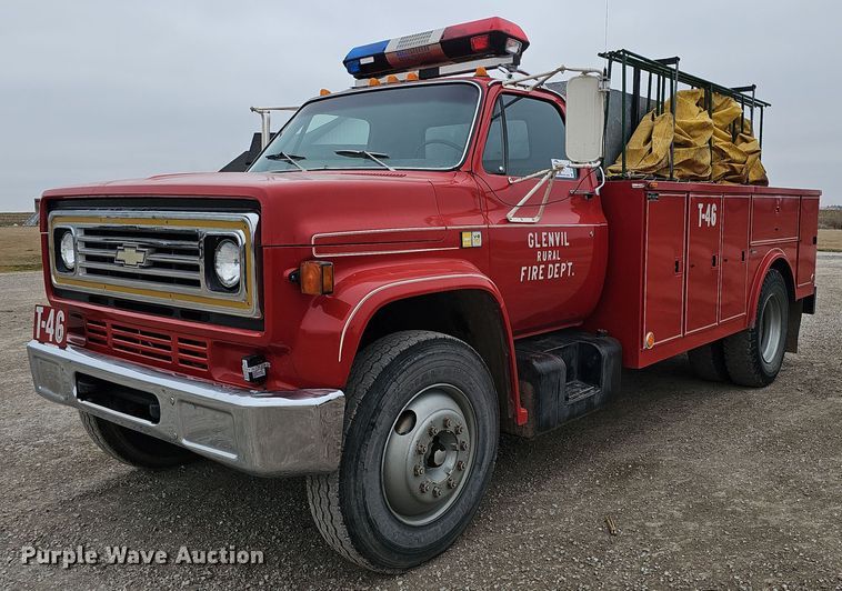image for item DK0568 1980 Chevrolet 70 fire truck