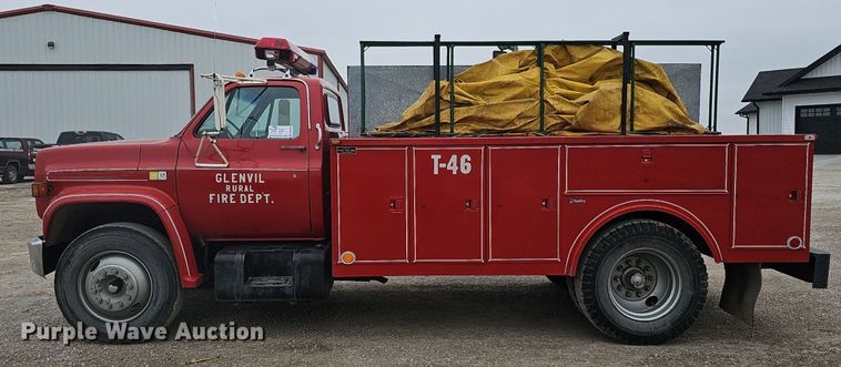 image for item DK0568 1980 Chevrolet 70 fire truck