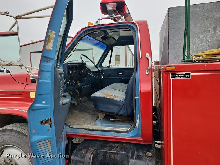 image for item DK0568 1980 Chevrolet 70 fire truck