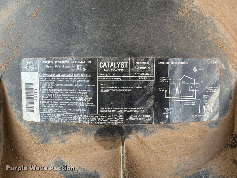 image for item DK6788 1993 Chevrolet C1500 pickup truck