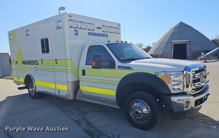 image for item DM1538 2014 Ford F550 Super Duty XLT ambulance