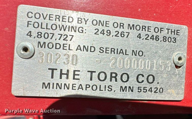 image for item DM2702 Toro Groundmaster 225 lawn mower