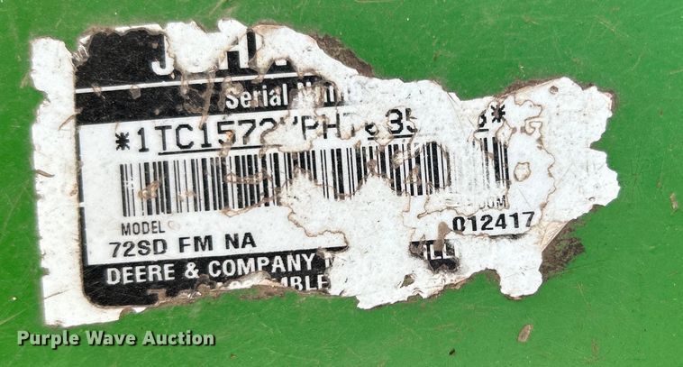 image for item EG0200 2017 John Deere 1550 TerrainCut ZTR lawn mower