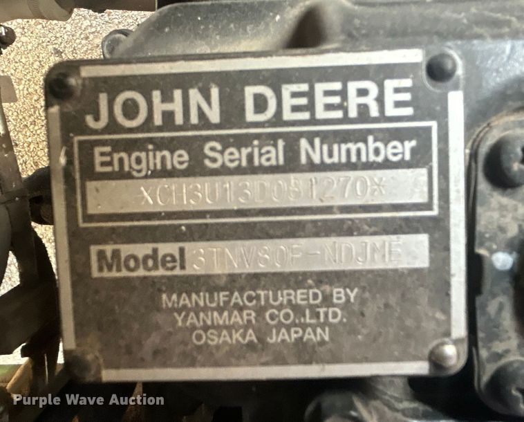 image for item EG0200 2017 John Deere 1550 TerrainCut ZTR lawn mower