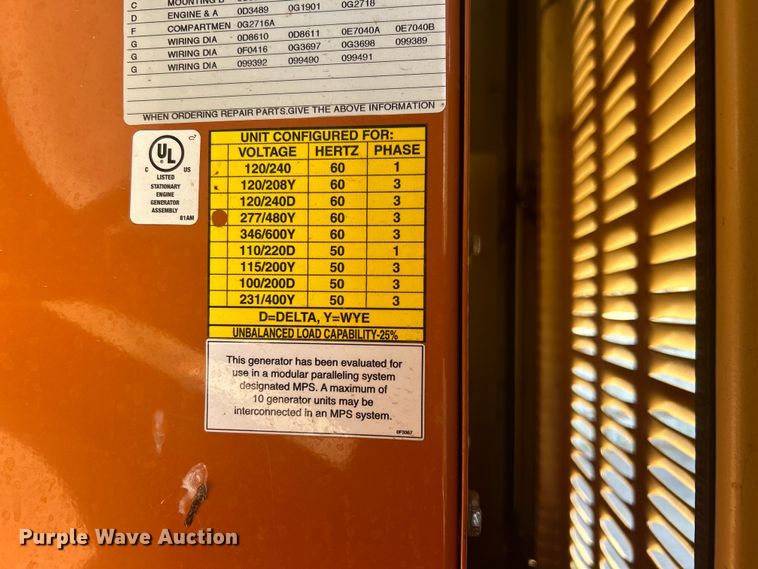 image for item EG0202 2007 Generac 819900300 generator