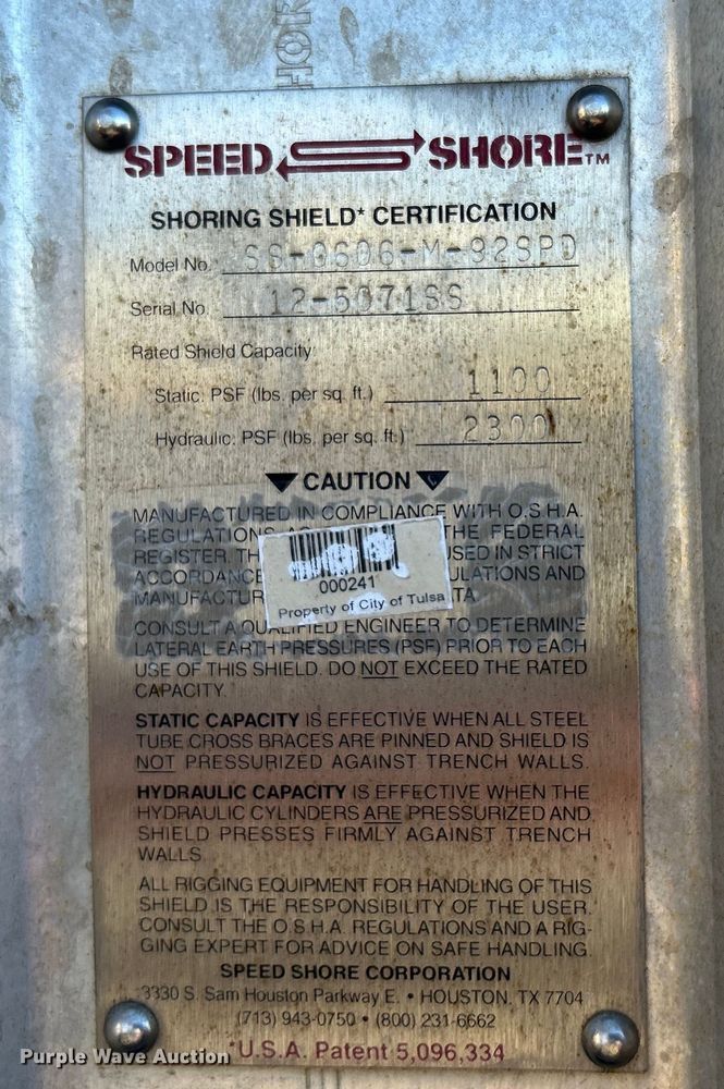 image for item EG0233 (4) Speed Shore trench boxes 