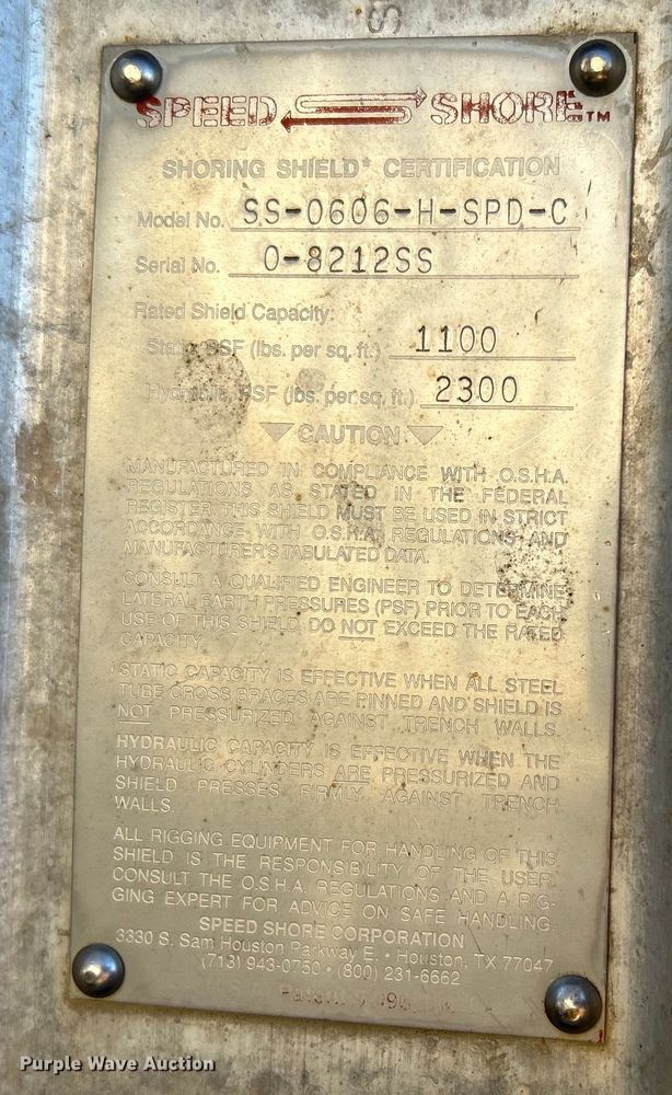 image for item EG0233 (4) Speed Shore trench boxes 