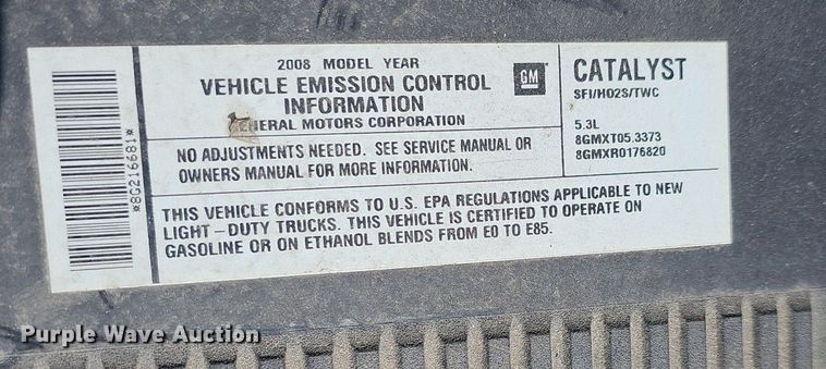 image for item EJ5883 2008 Chevrolet Silverado 1500 Crew Cab pickup truck