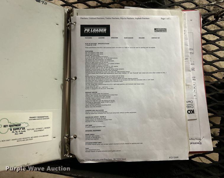 image for item EK4042 UniBelt/PB Loader BC-3SM pothole patcher