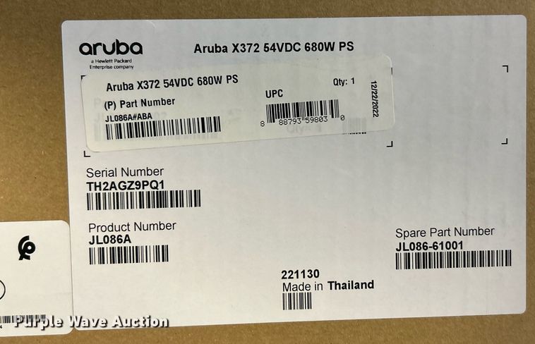 image for item EK4051 Aruba X372 54VDC 680W PS computer server power supply