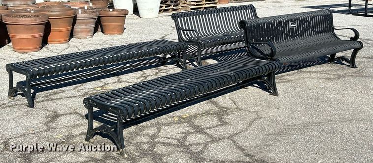 image for item EK4063 (4) park benches 