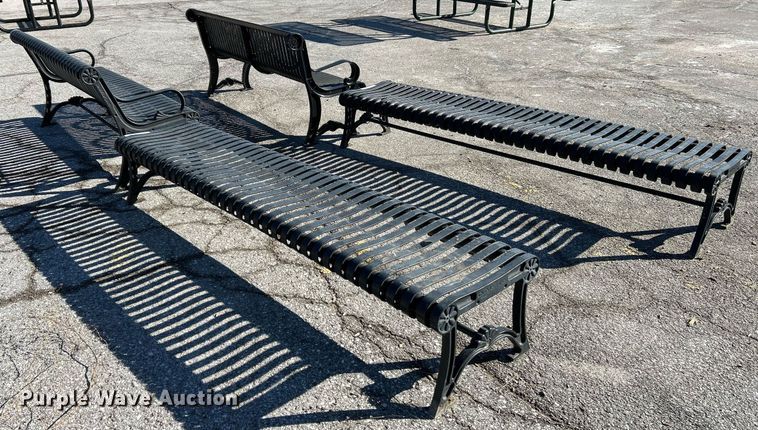 image for item EK4063 (4) park benches 