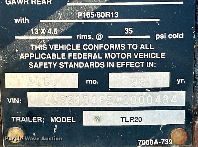 image for item EK4072 1998 Vermeer V-1850RCA root cutter