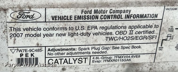 image for item KV9815 2007 Ford Crown Victoria Police Interceptor 