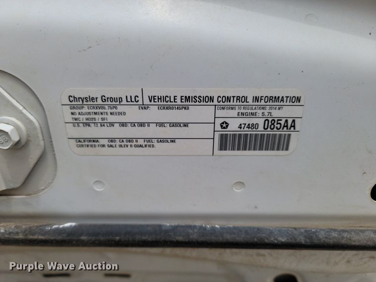 image for item LA9681 2014 Dodge  Charger  Police