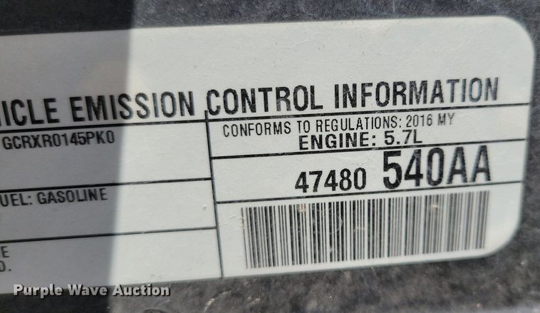 image for item LC9823 2016 Dodge Charger Police 