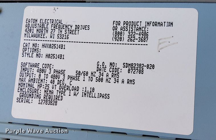 image for item LC9825 (4) Intellipass HVX9000 VFD drives