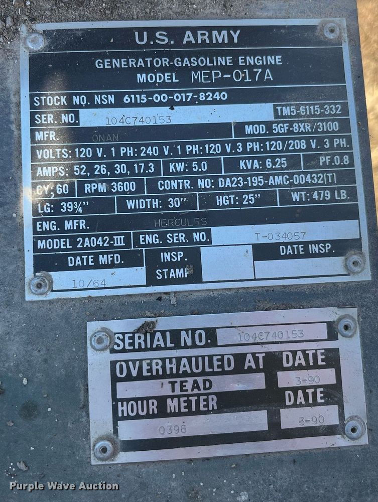 image for item LE9012 (2) generators