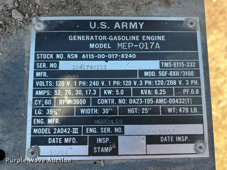 image for item LE9012 (2) generators