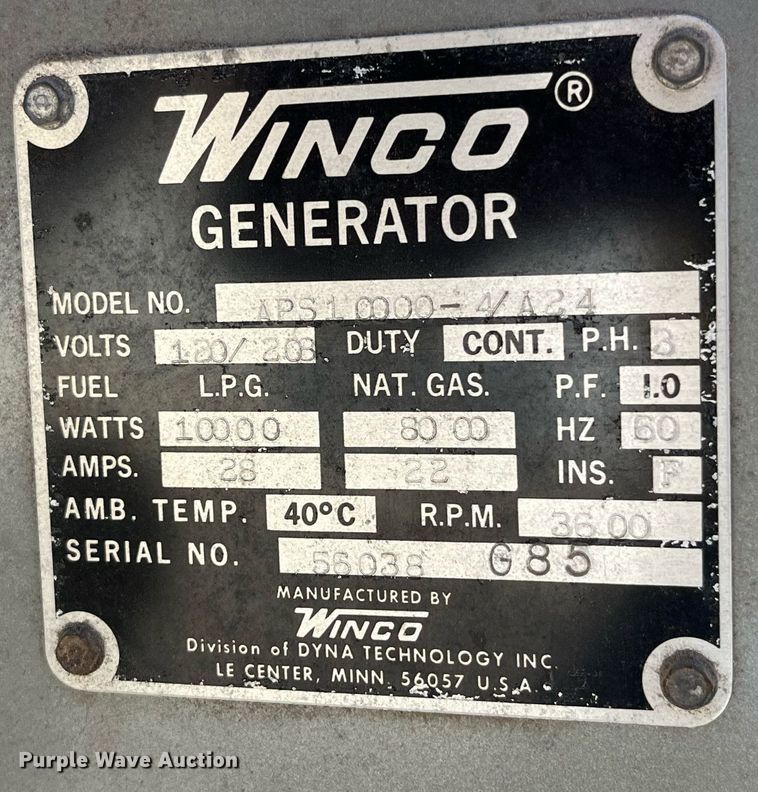image for item LE9012 (2) generators